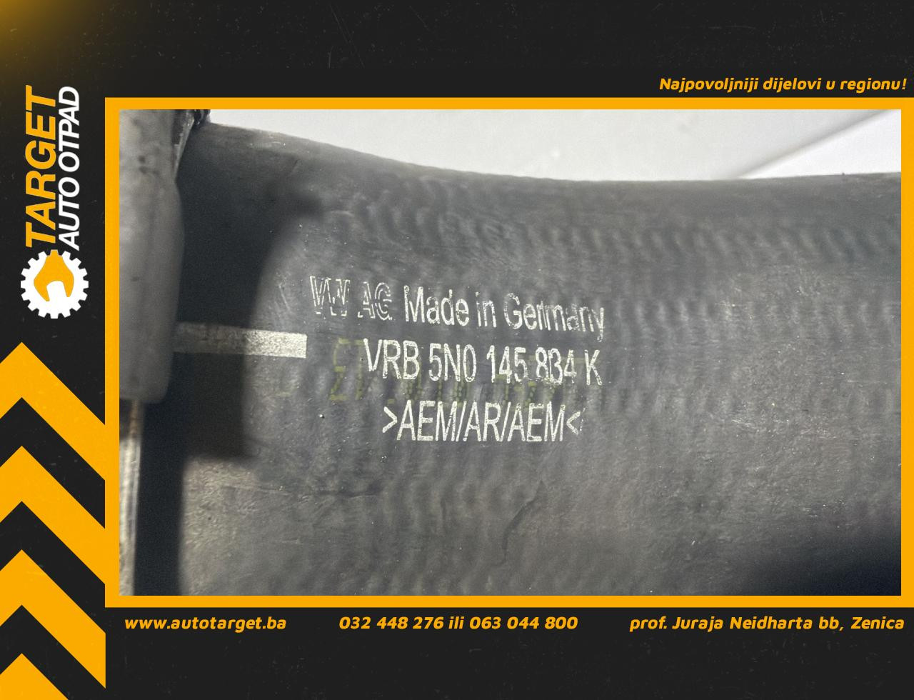 DIJELOVI CRIJEVO INTERKULERA AUDI Q3 > 11-15 2.0 5N0145834K