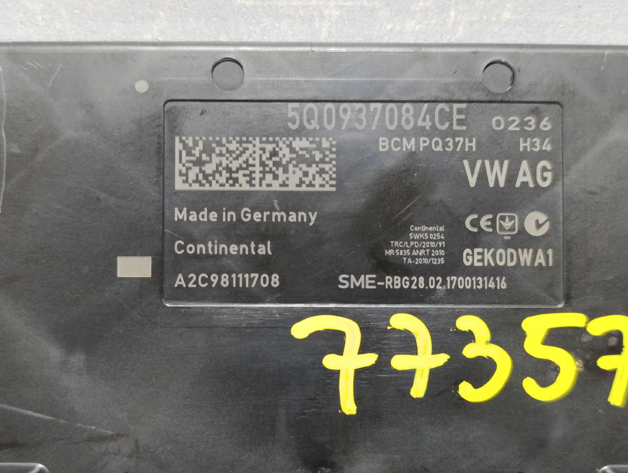 ELEKTRONIKA MODUL SKODA SUPERB > 15-19 5Q0937084CE