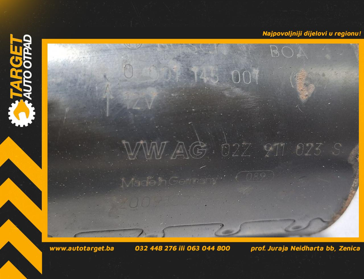 DIJELOVI ALNASER AUDI A3 > 08-12 1.6 02Z911023S