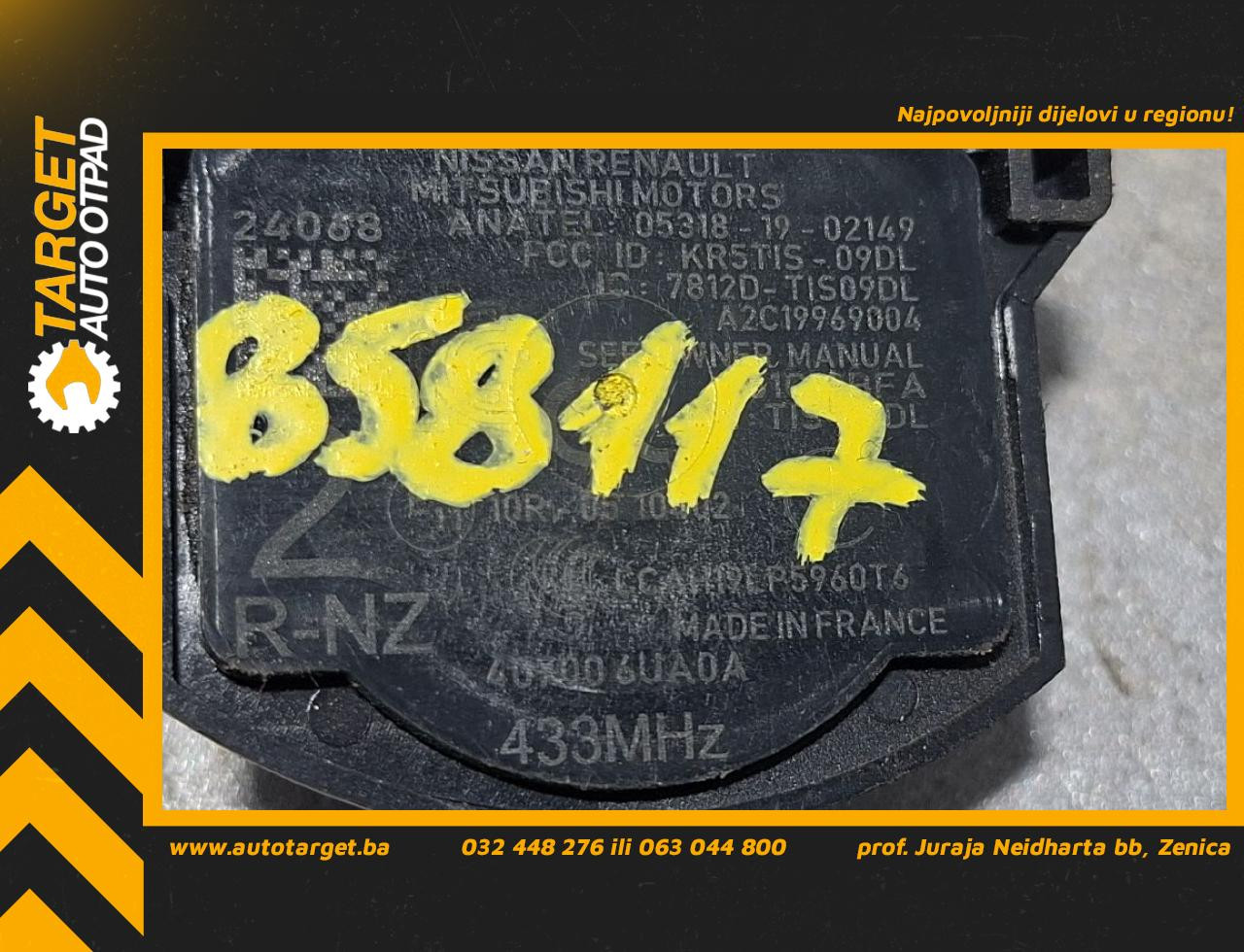 SENZOR TLAKA U GUMAMA NISSAN QASHQAI > 21- 407006UA0A