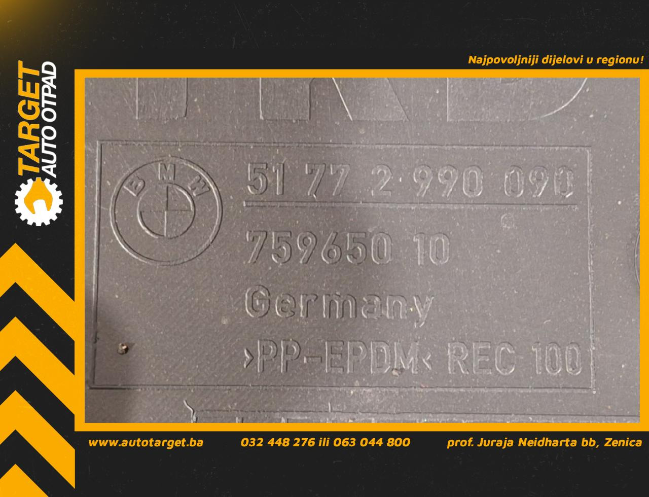 UNUTRASNJI BLATOBRAN BMW X1 (E84) > 09-12 51772990090
