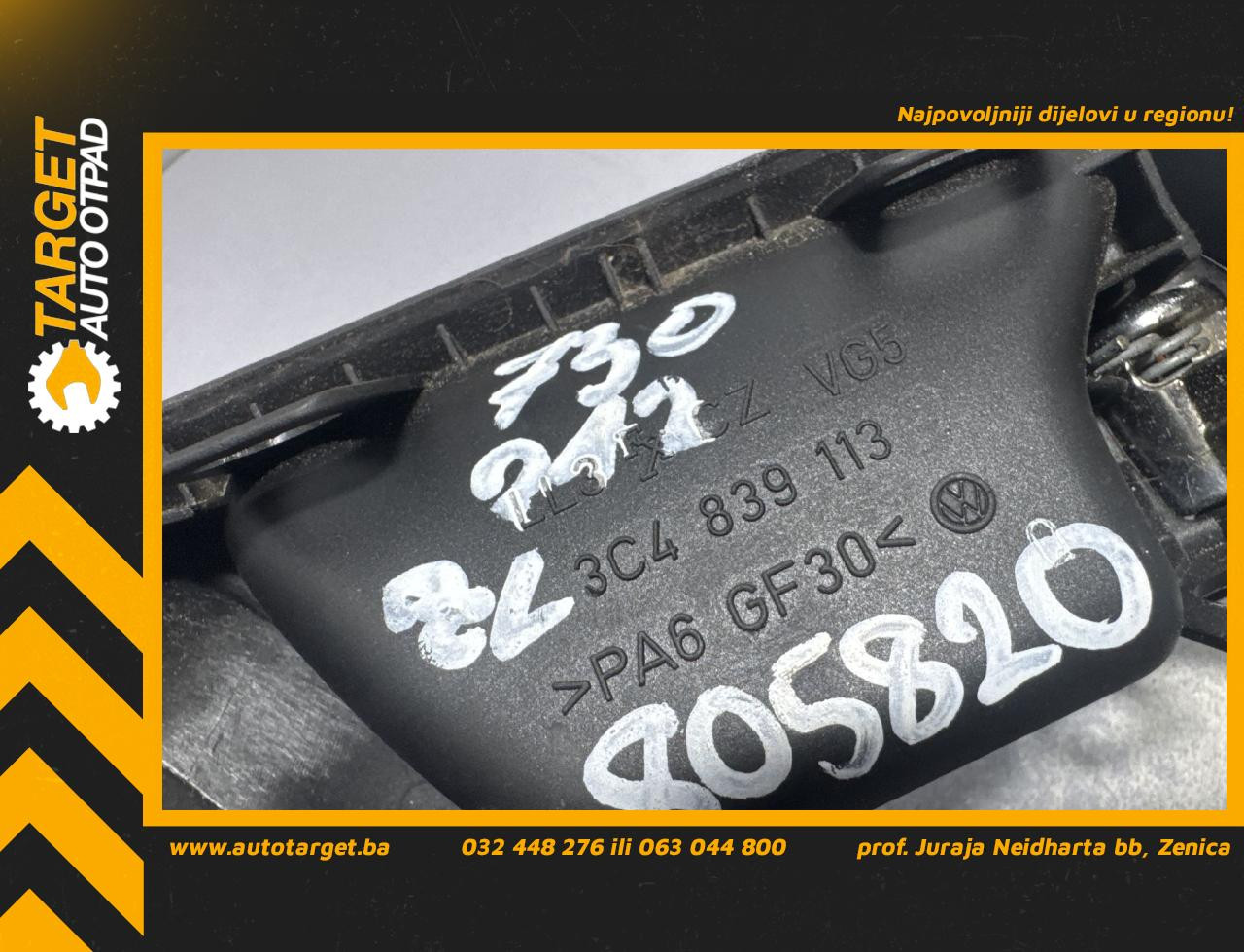 UNUTRASNJA RUCKA VRATA VW PASSAT B6 > 05-10 3C4839113