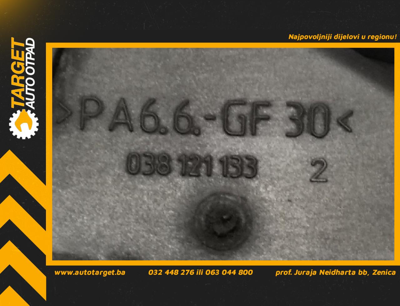 DIJELOVI KUCISTE TERMOSTATA VW POLO > 01-05 1.4 038121133