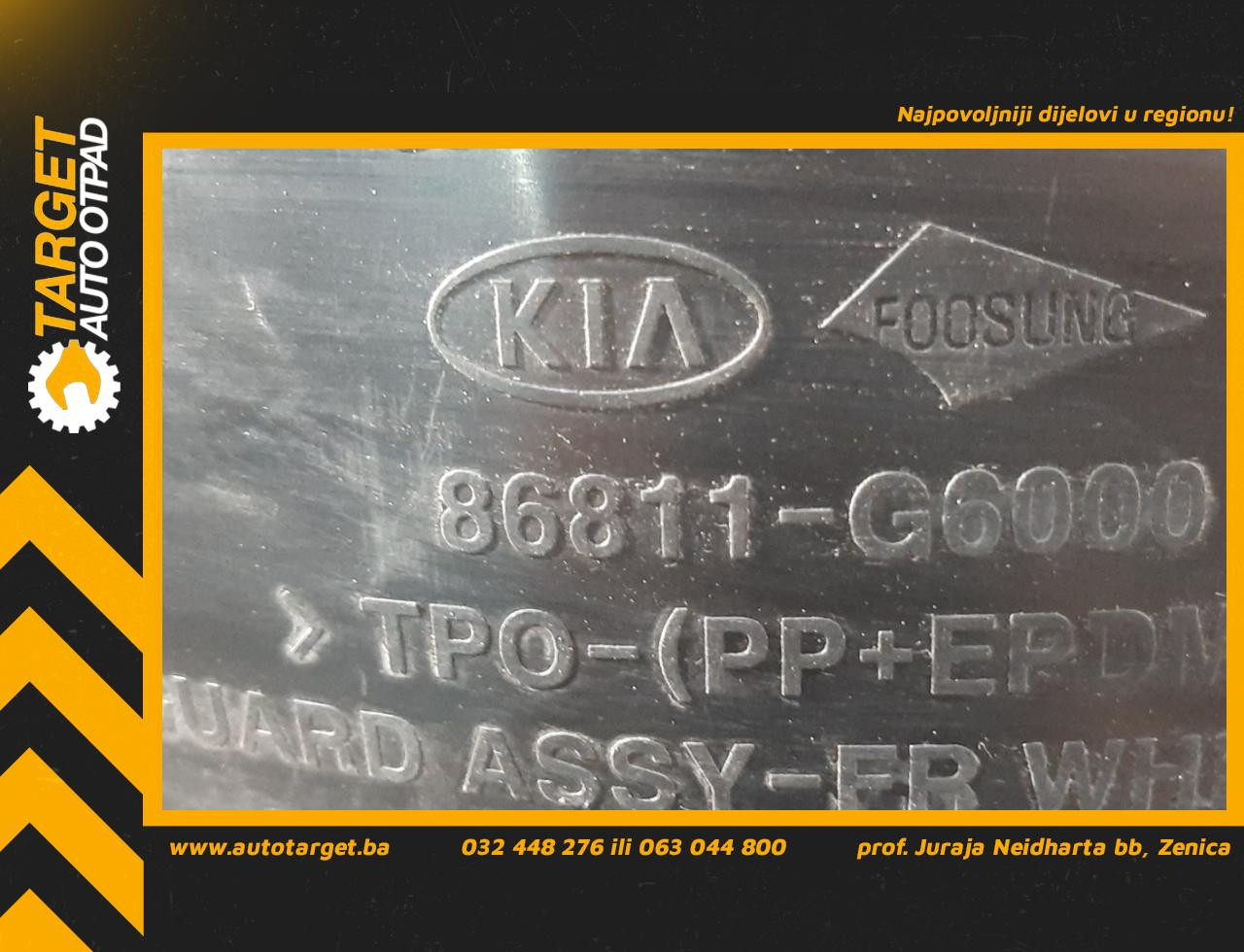 UNUTRASNJI BLATOBRAN KIA PICANTO > 17-20 86811-G6000