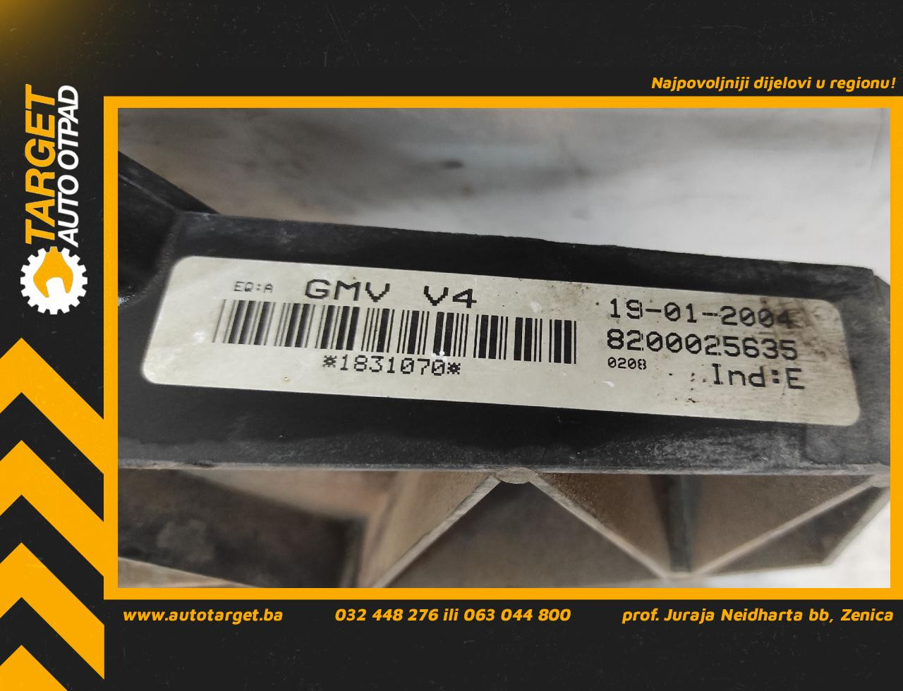 DIJELOVI NOSAC VENTILATORA RENAULT LAGUNA > 01-05 8200025635