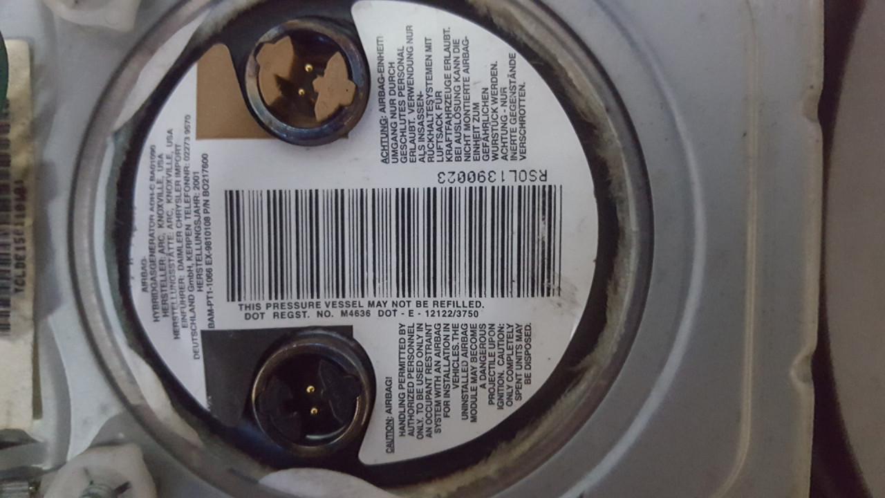 AIRBAG VOLANA CHRYSLER/DODGE VOYAGER > 04-07 VT3482A