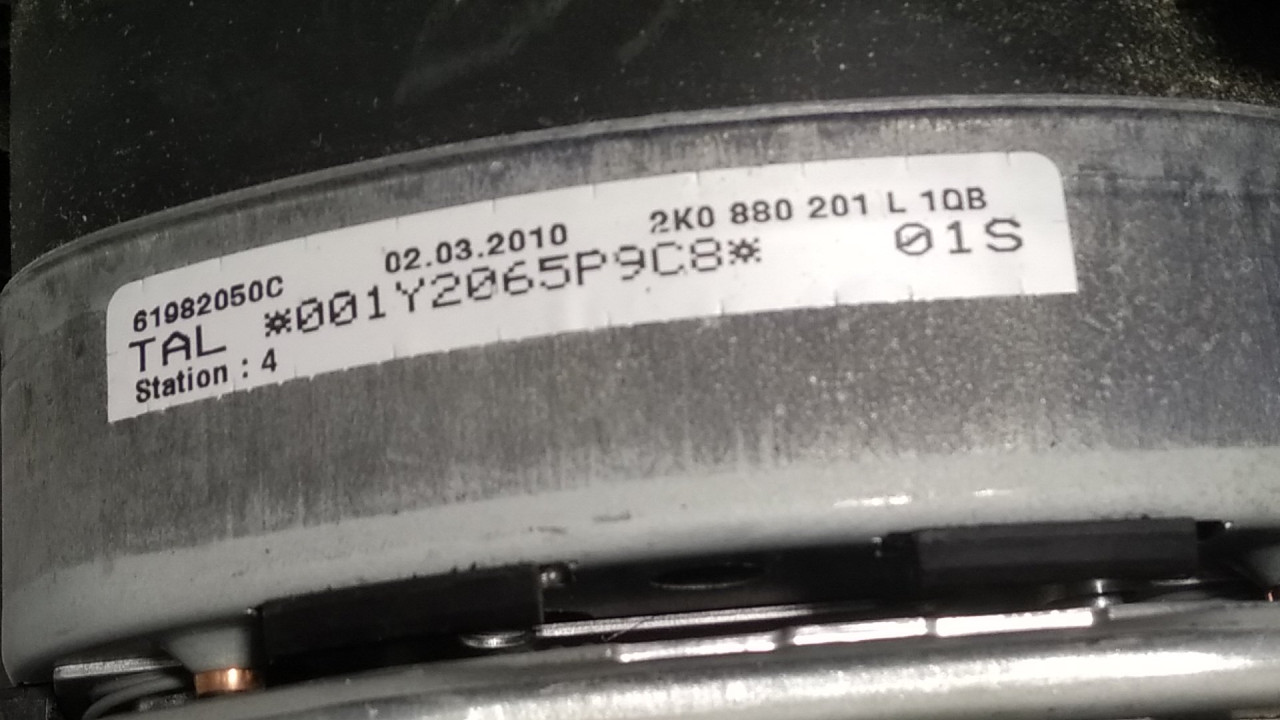 DIJELOVI AIRBAG VOLANA VW CADDY > 03-10 2K0880201L