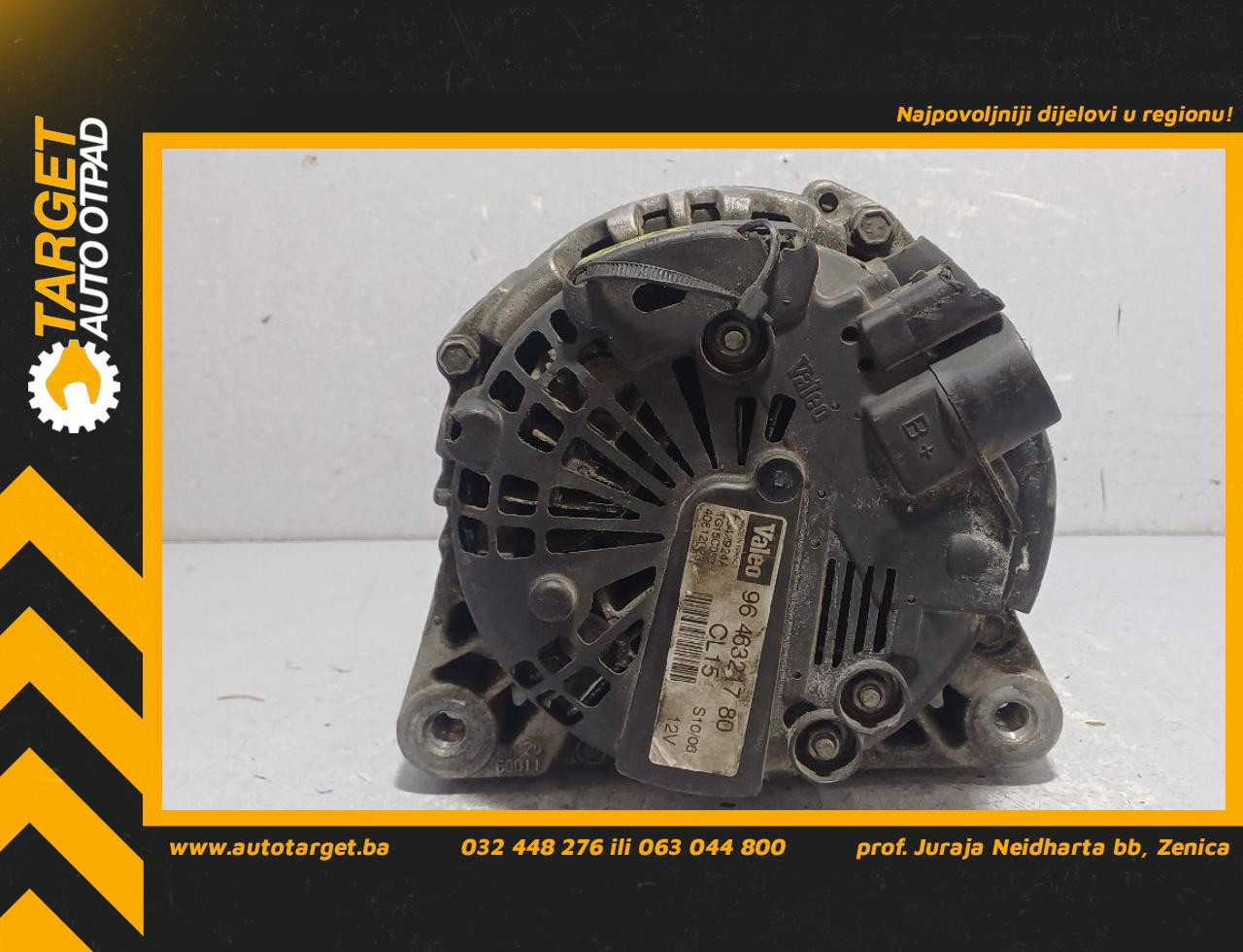 DIJELOVI ALTERNATOR CITROEN C5 > 04-07 1.6 9646321780