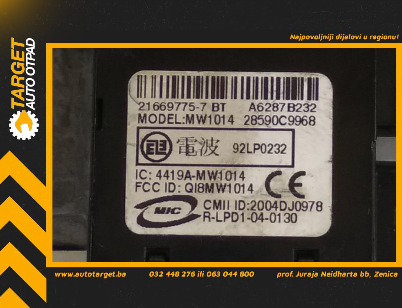 DIJELOVI BRAVA PALJENJA NISSAN NAVARA > 02-04 92LP0232