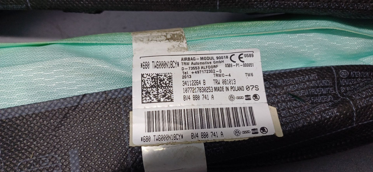 KROVNI AIRBAG AUDI A3 (8V1/8VA) > 12-16 8V4880741A