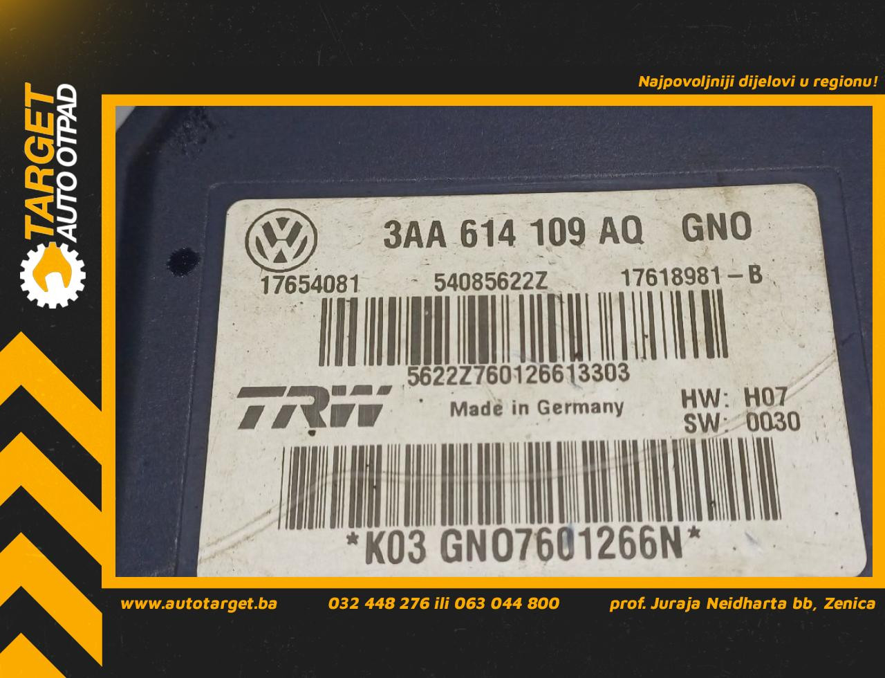 DIJELOVI ABS ELEKTRONIKA VW PASSAT CC > 12-17 2.0 3AA614109AQ