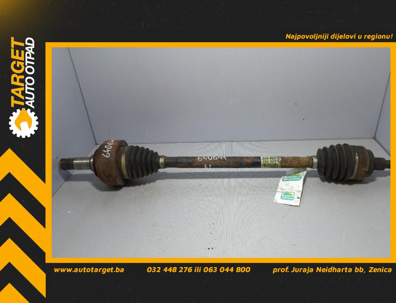 DIJELOVI POLUOSOVINA MERCEDES ML (W164) > 08-11 3,2 A1643501210