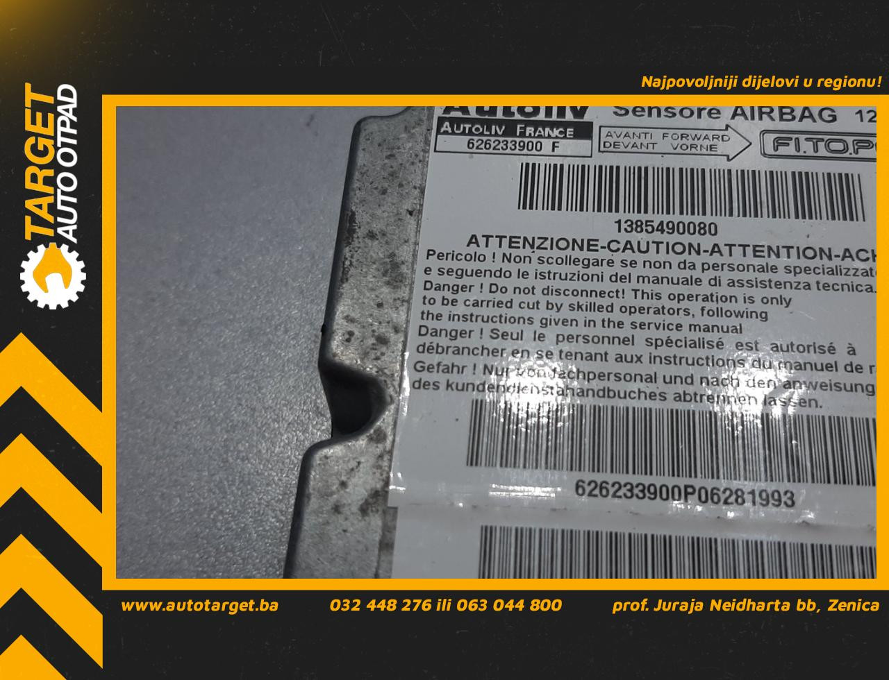 DIJELOVI ELEKTRONIKA AIRBAGA FIAT QUBO > 08-16 1385490080