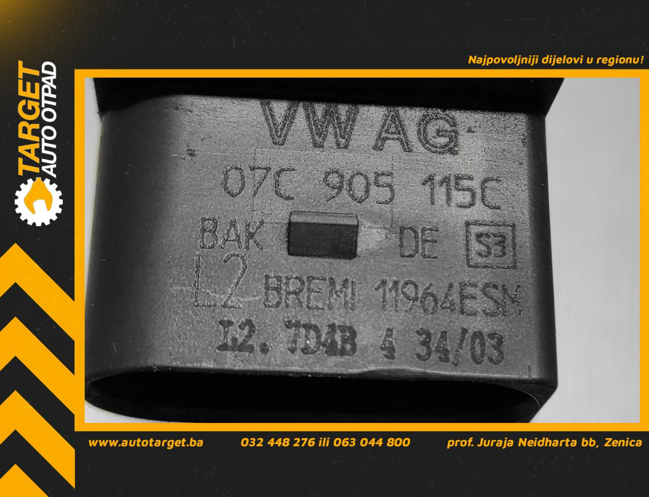DIJELOVI BOMBINA AUDI A8 (4E) > 02-10 6.0 07C905115C