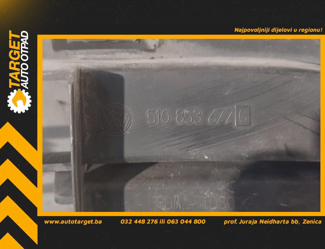 DIJELOVI RESETKA BRANIKA VW GOLF 7 > 12-16 510853677G