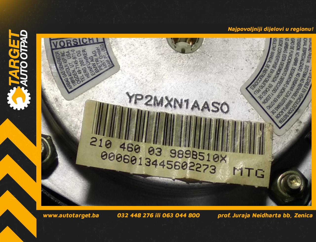 AIRBAG VOLANA MERCEDES E KLASA (W210) > 99-02 21046003