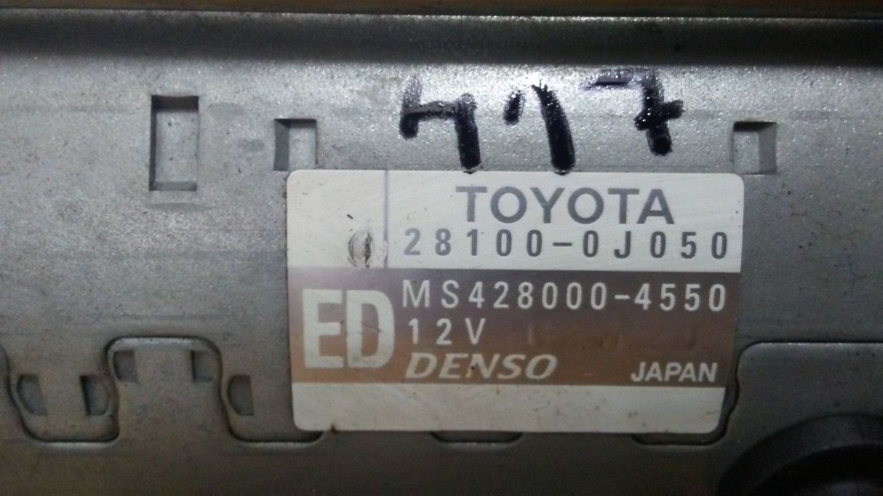 ALNASER TOYOTA YARIS > 03-05 28100-0J050 28100-0J050