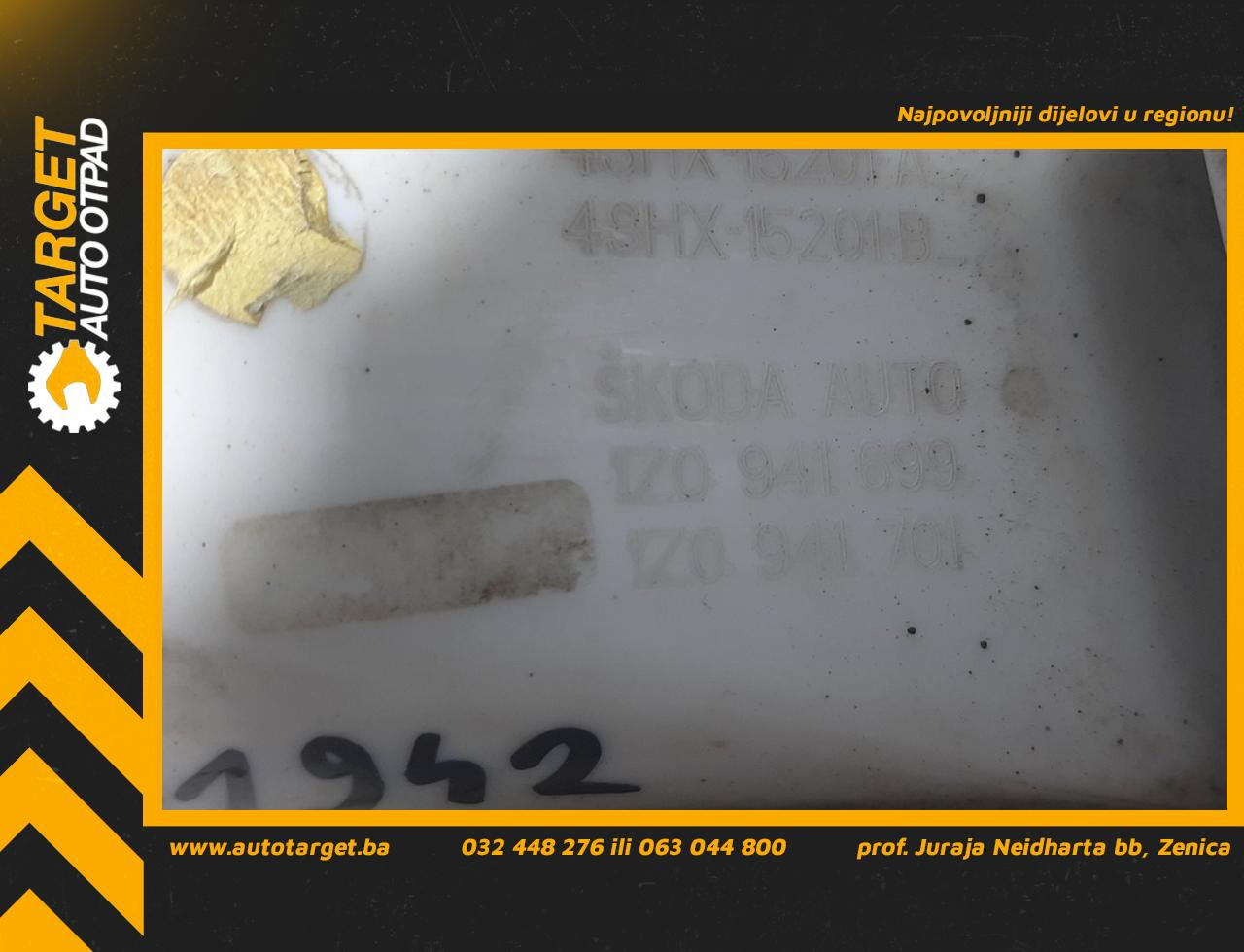 DIJELOVI MAGLENKA SKODA OCTAVIA > 08-13 1Z0941699