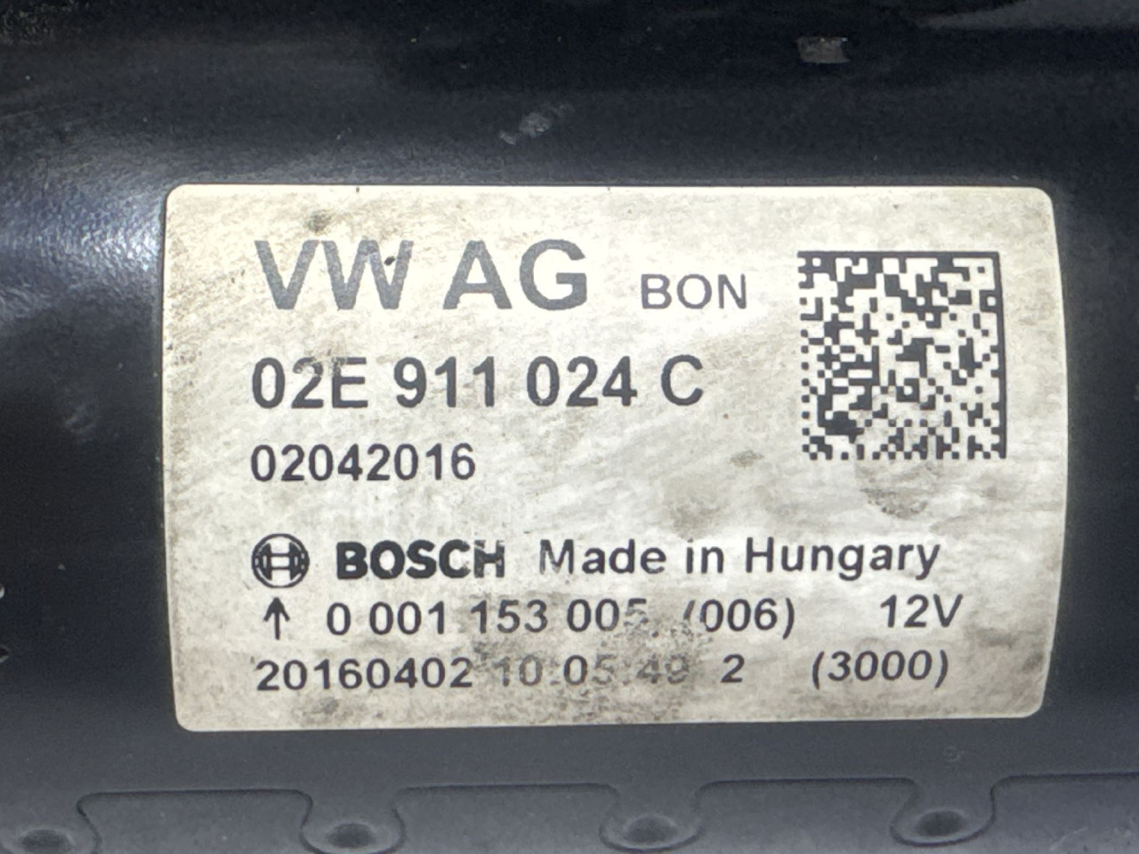 DIJELOVI ALNASER VW CADDY > 15-20 02E911024C