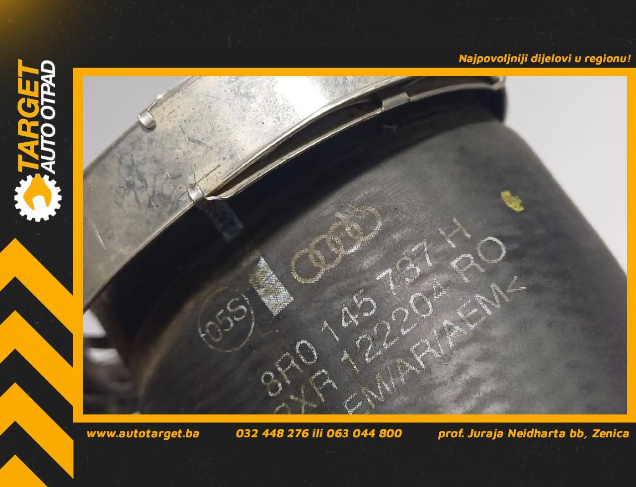 DIJELOVI CRIJEVO INTERKULERA AUDI Q5 > 08-11 2.0 8R0145737H