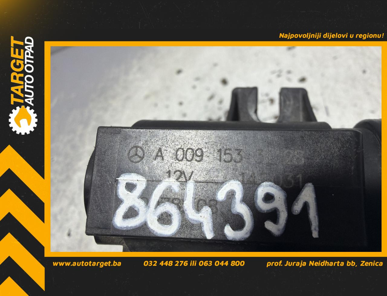 TC VENTIL MERCEDES C KLASA (W204) > 11-13 A0091533128