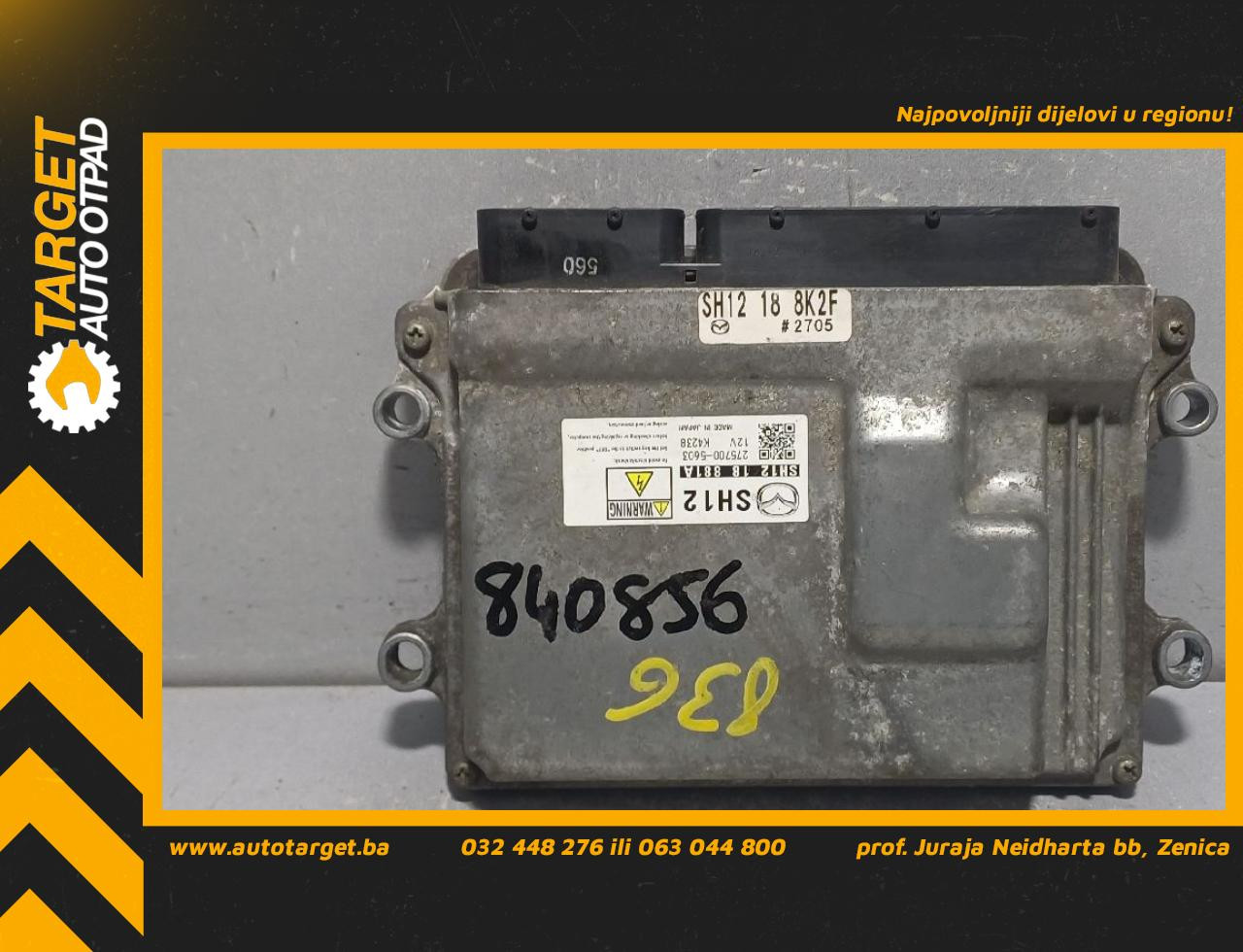 DIJELOVI ELEKTRONIKA MOTORA MAZDA 3 > 13-16 2.2 SH1218881A
