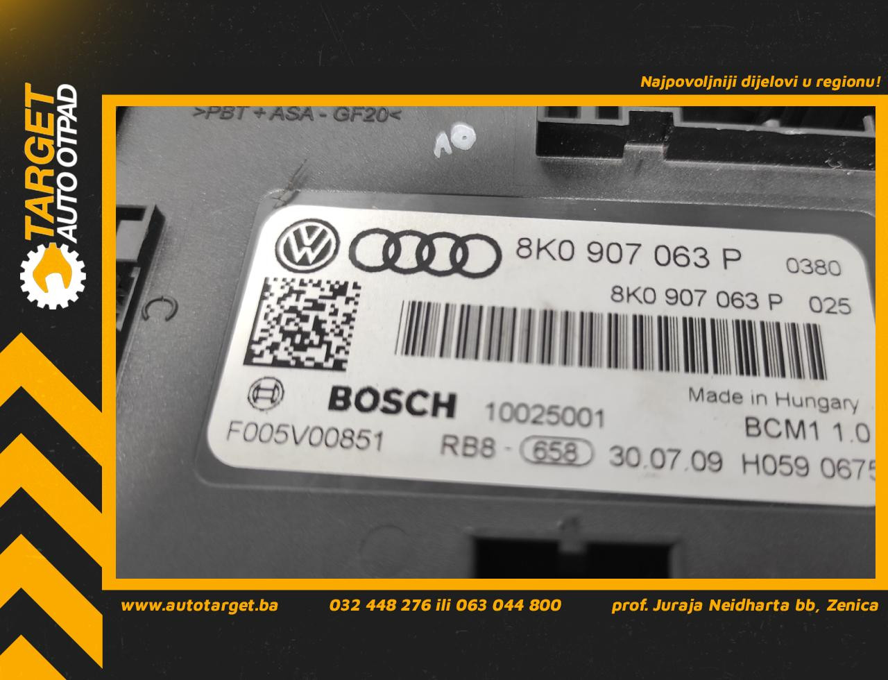 DIJELOVI BCM ELEKTRONIKA AUDI Q5 > 08-11 8K0907063P