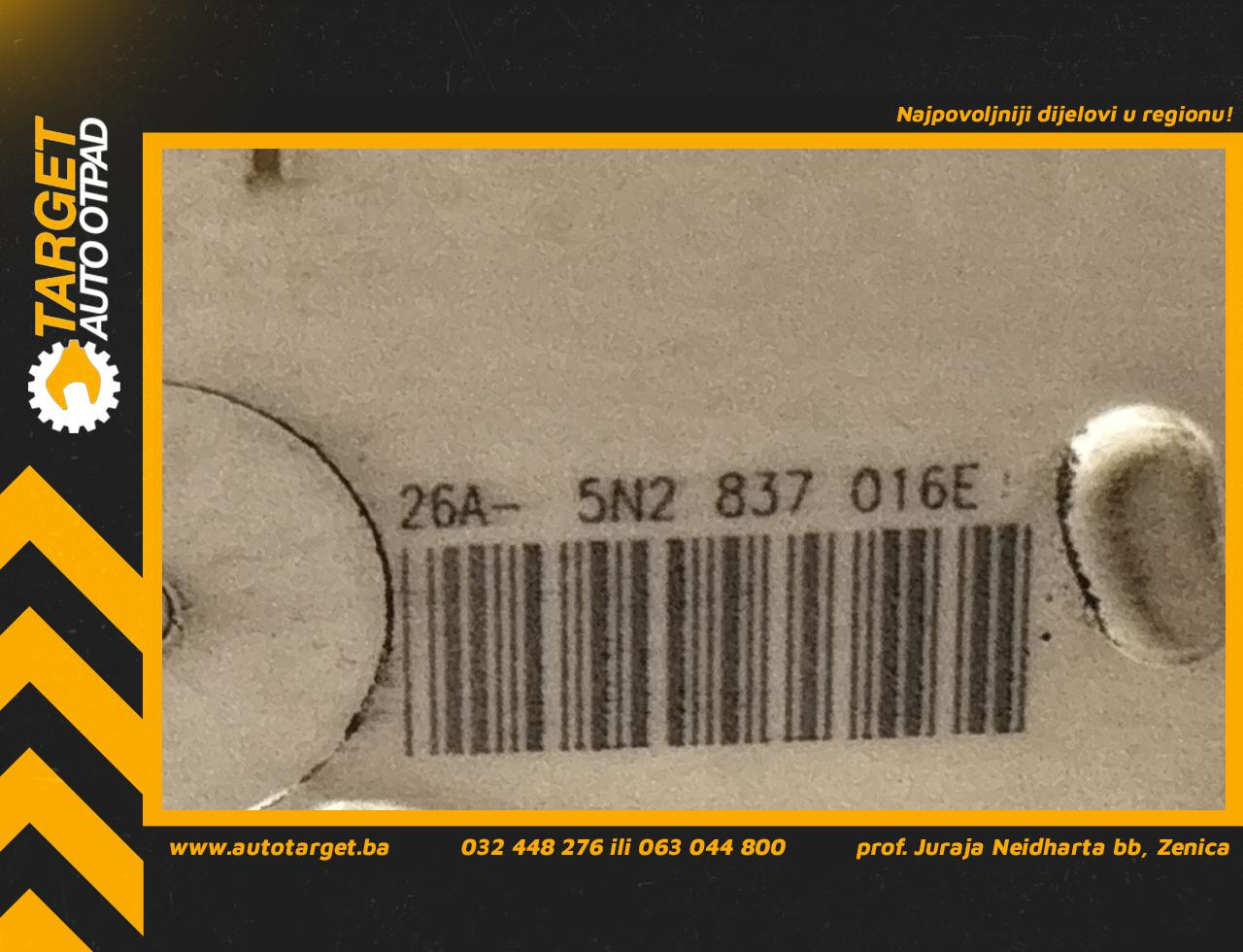 DIJELOVI BRAVA VRATA VW TIGUAN > 11-15 2.0 5N2837016E