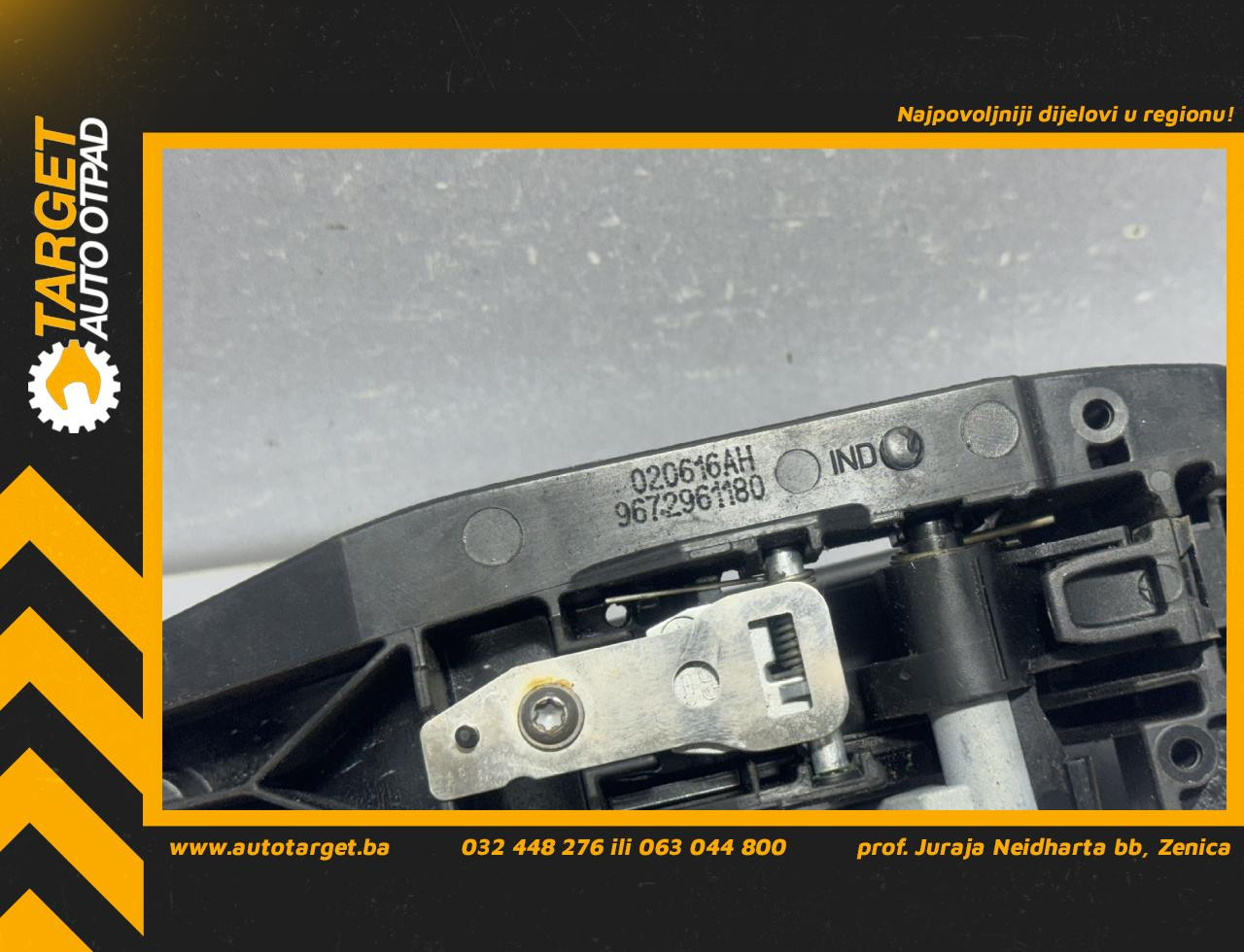 DIJELOVI RUCKA VRATA PEUGEOT 2008 > 16-19 1.6 9672961180