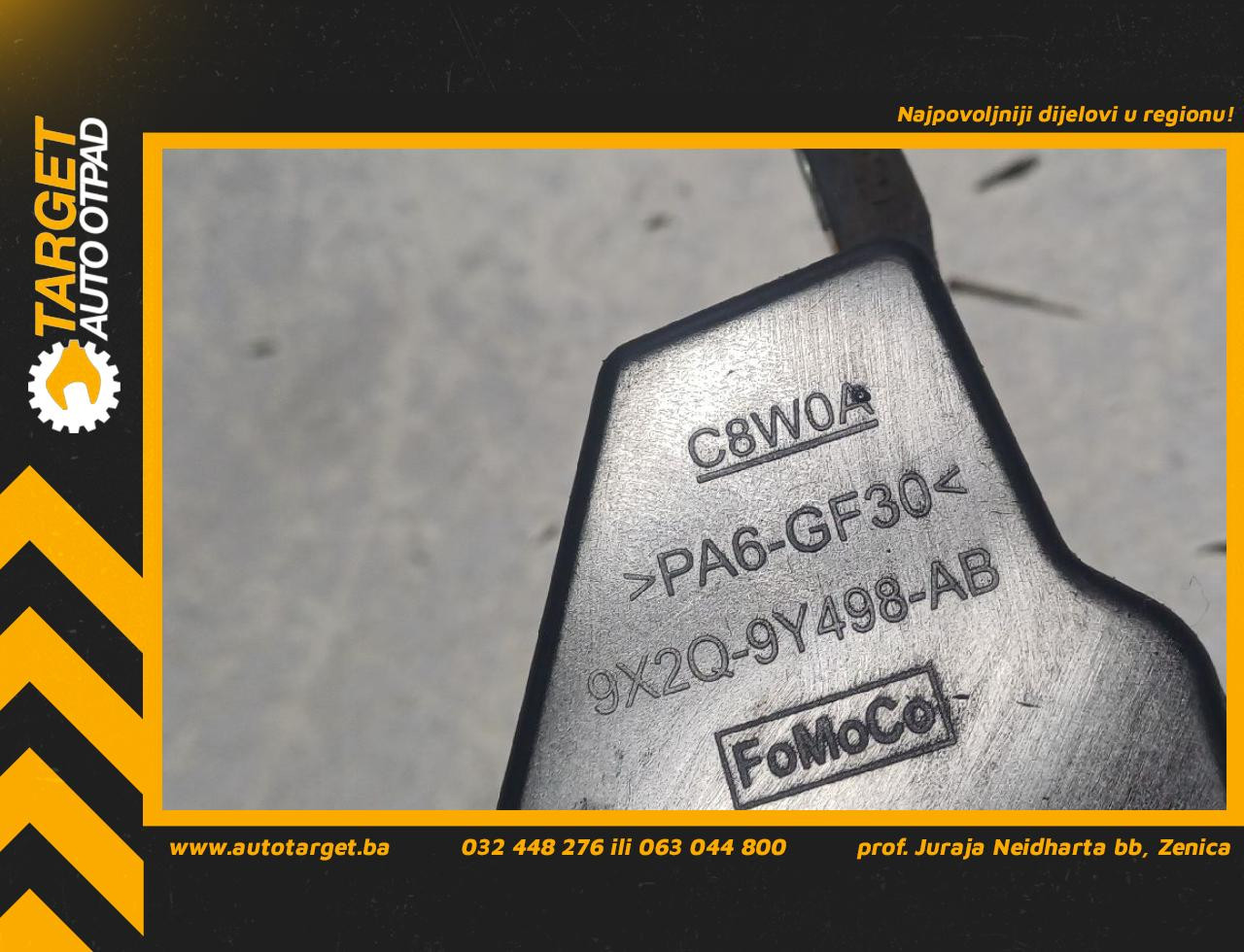 DIJELOVI VAKUM BOCA LAND ROVER DISCOVERY > 14-15 3.0 9X2Q9Y498AB