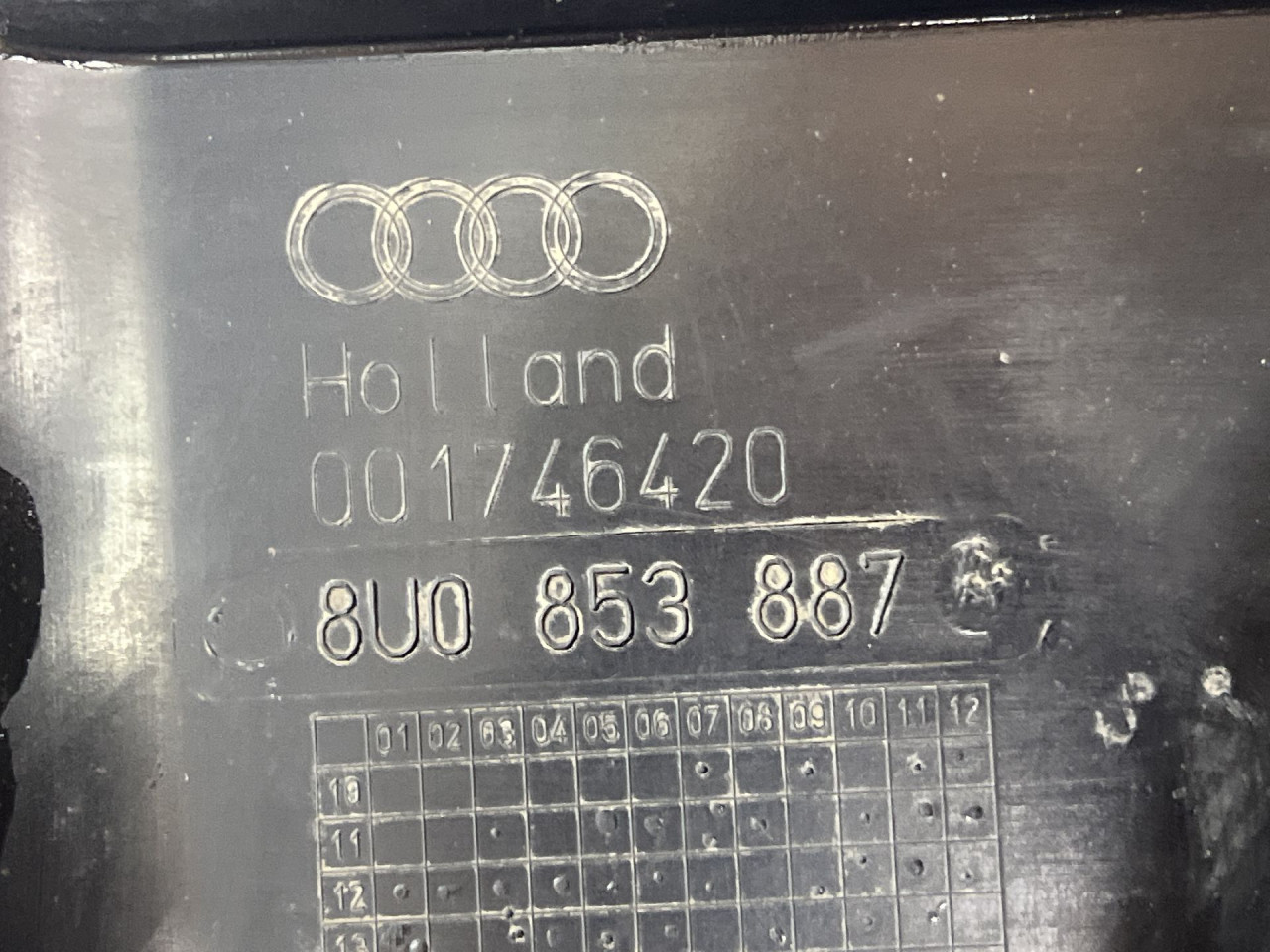 UNUTRASNJI BLATOBRAN AUDI Q3 > 11-15 8U0853887