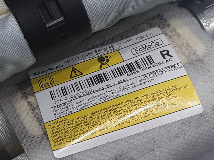 KROVNI AIRBAG FORD RANGER > 11-15 AB3926042D94AC