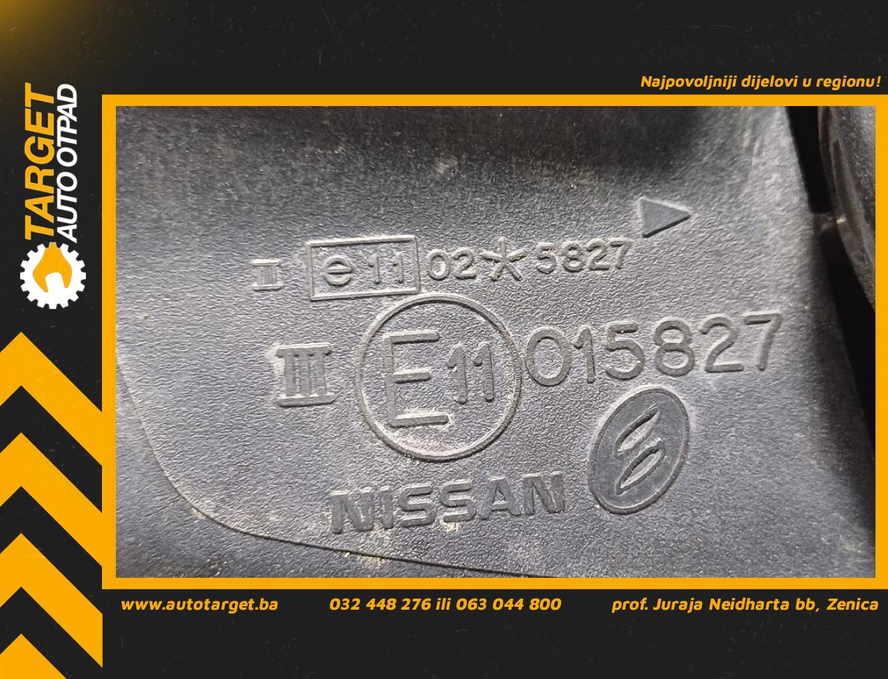 DIJELOVI RETROVIZOR NISSAN ALMERA > 02-06 E11015827