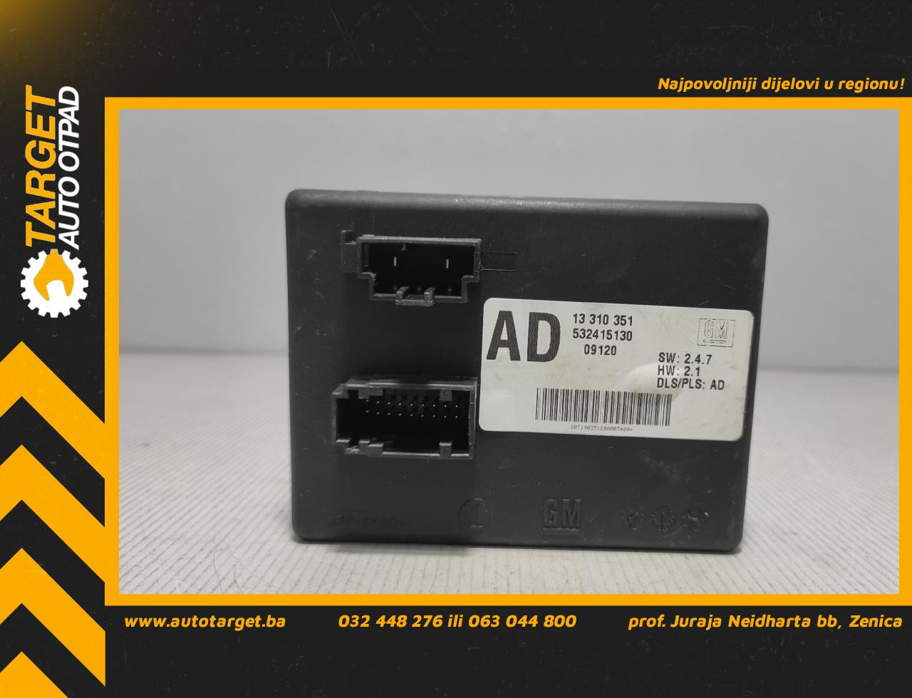 ELEKTRONIKA MODUL OPEL INSIGNIA > 09-13 13310351