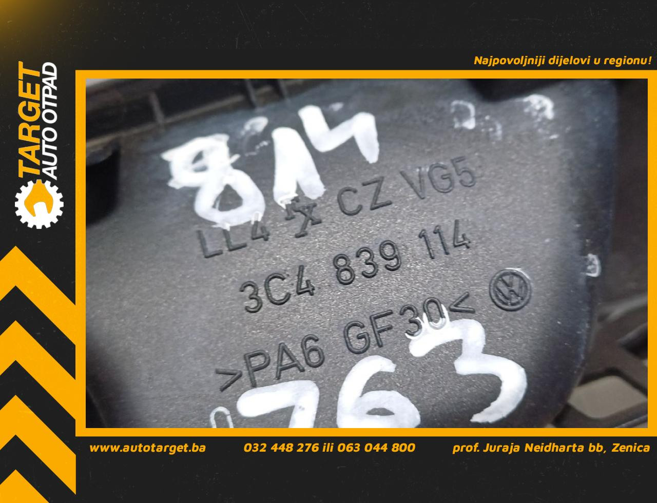 UNUTRASNJA RUCKA VRATA VW PASSAT B6 > 05-10 3C4839114