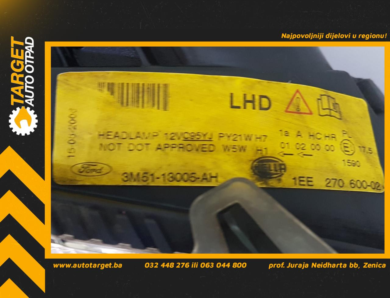 DIJELOVI FAR FORD C-MAX > 03-07 3M5113005