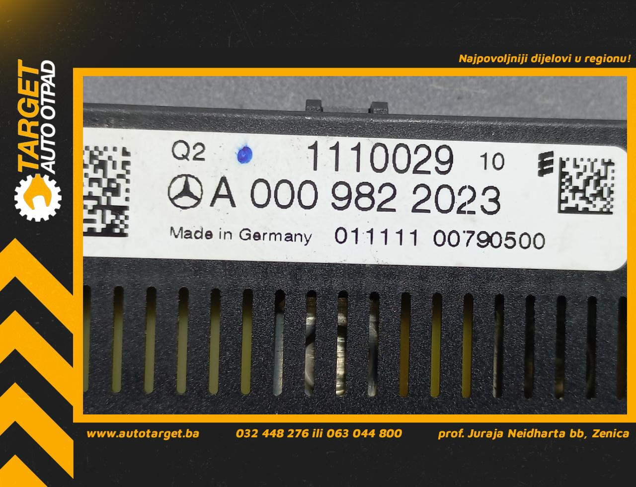 ELEKTRONIKA RELEJ MERCEDES E KLASA (W212) > 09-13 A0009822023