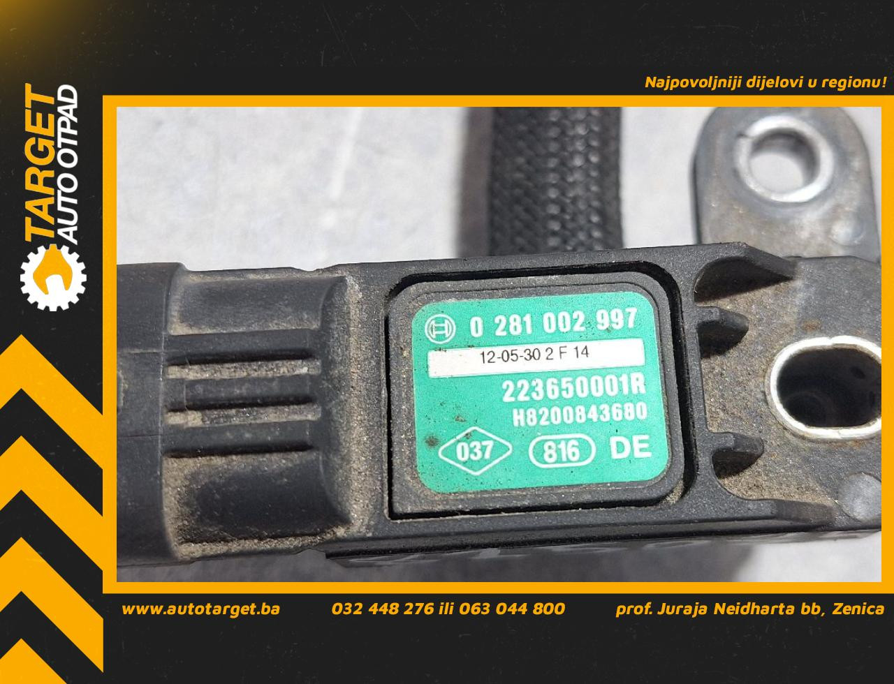 DIJELOVI MAP SENZOR RENAULT KANGOO > 13-20 0281002997