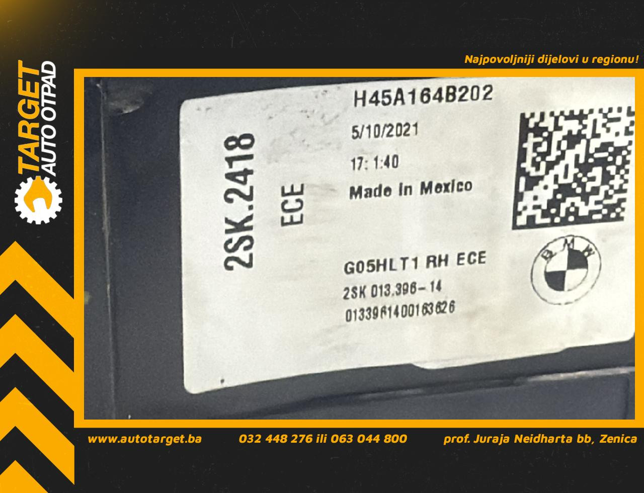 DIJELOVI STOP SVJETLO BMW X5 (G05) > 18- 2SK013396