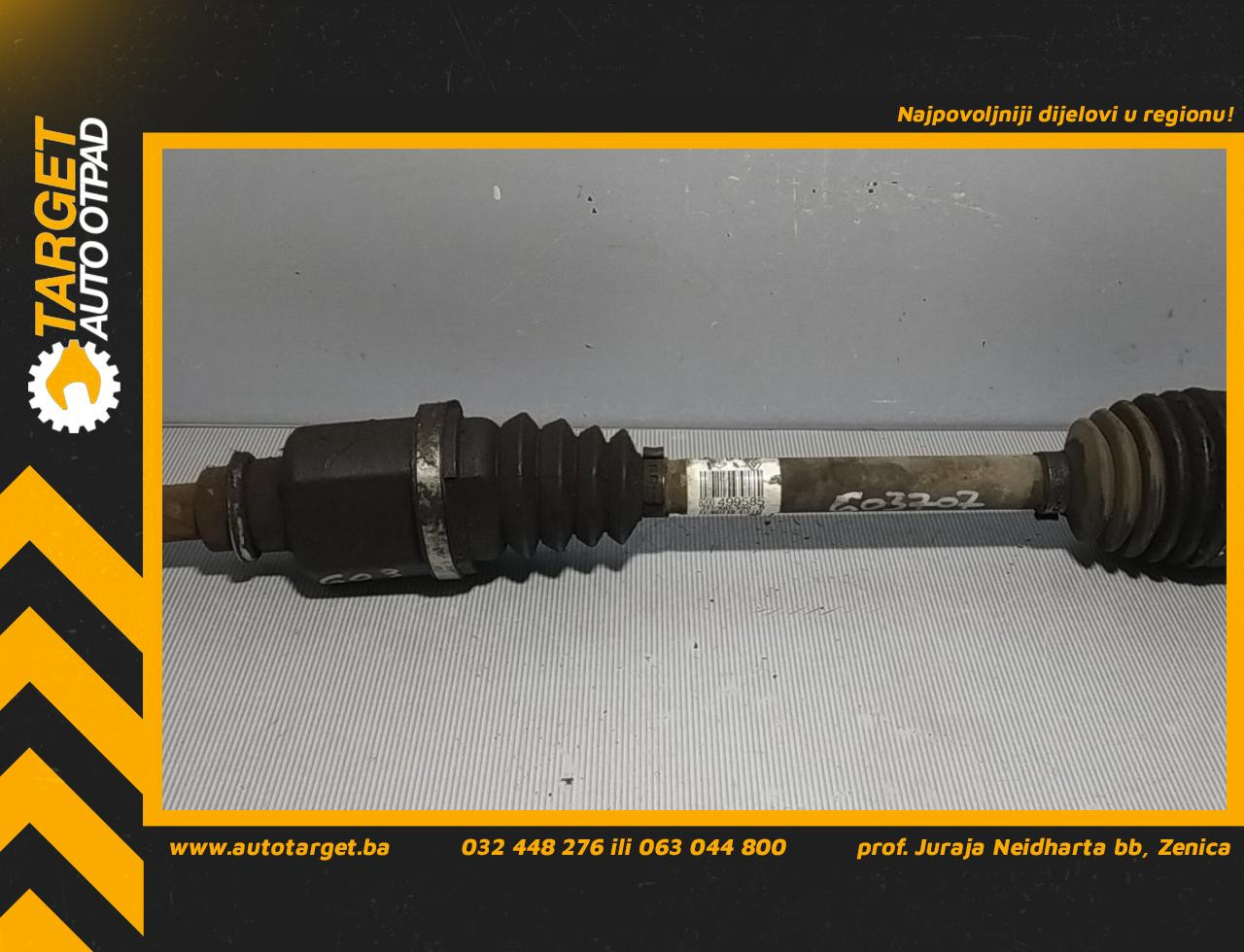 DIJELOVI POLUOSOVINA RENAULT CLIO > 09-12 1.2 8200499585