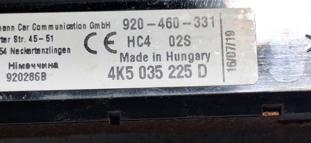 DIJELOVI ANTENA AUDI A6 4K > 18- 2.0 4K5035225