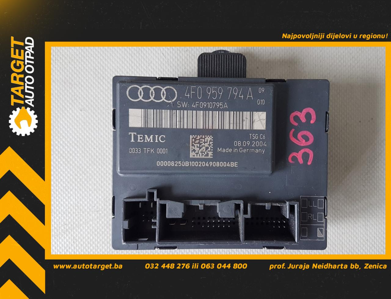 KOMFORT ELEKTRONIKA AUDI A6 > 04-08 4F0959794A 4F091079