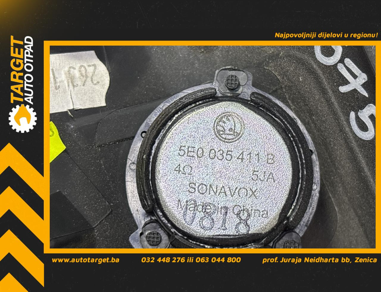 DIJELOVI ZVUCNIK SKODA OCTAVIA > 13-16 2.0 5E0035411B