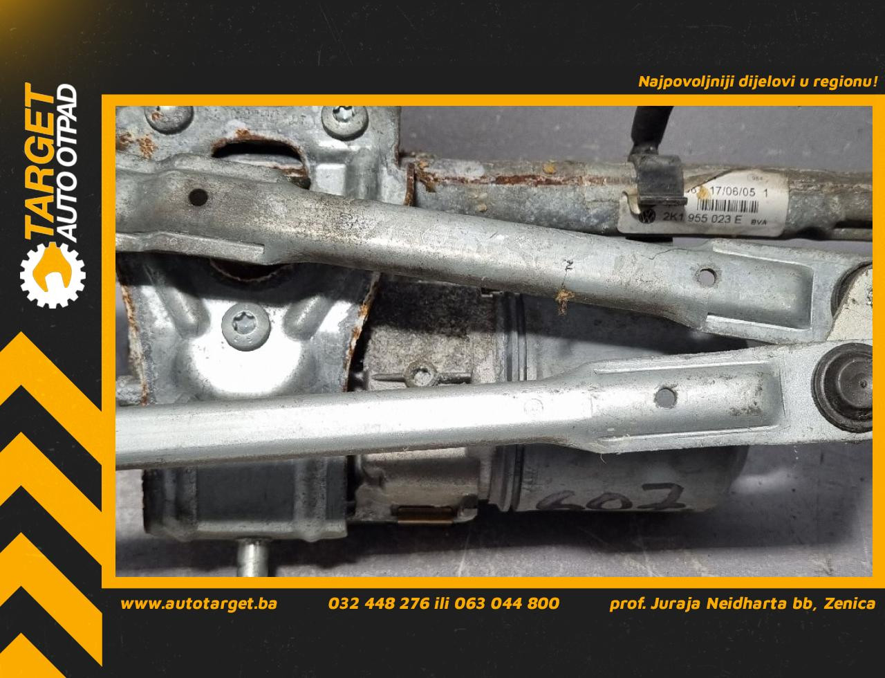 MOTORIC PREDNJEG BRISACA VW CADDY > 03-10 2K1955119B