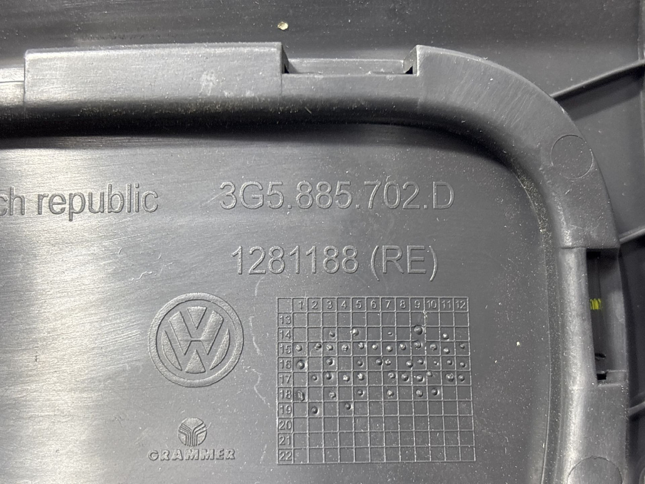 AIRBAG SUVOZACA VW PASSAT B8 > 14- 3G5885702D