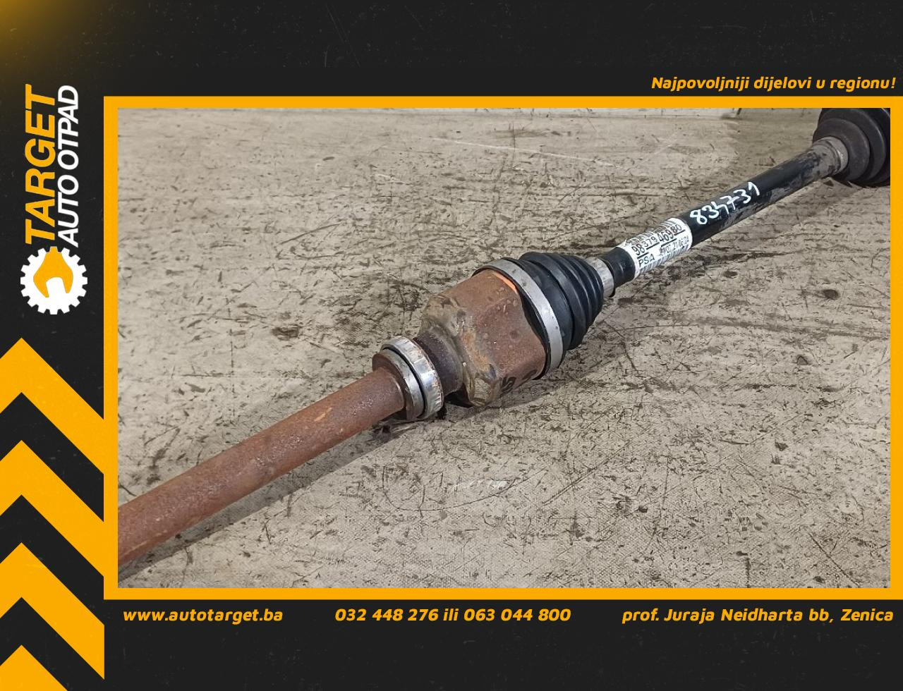 DIJELOVI POLUOSOVINA OPEL ASTRA L > 22 -  1.2 9837946980
