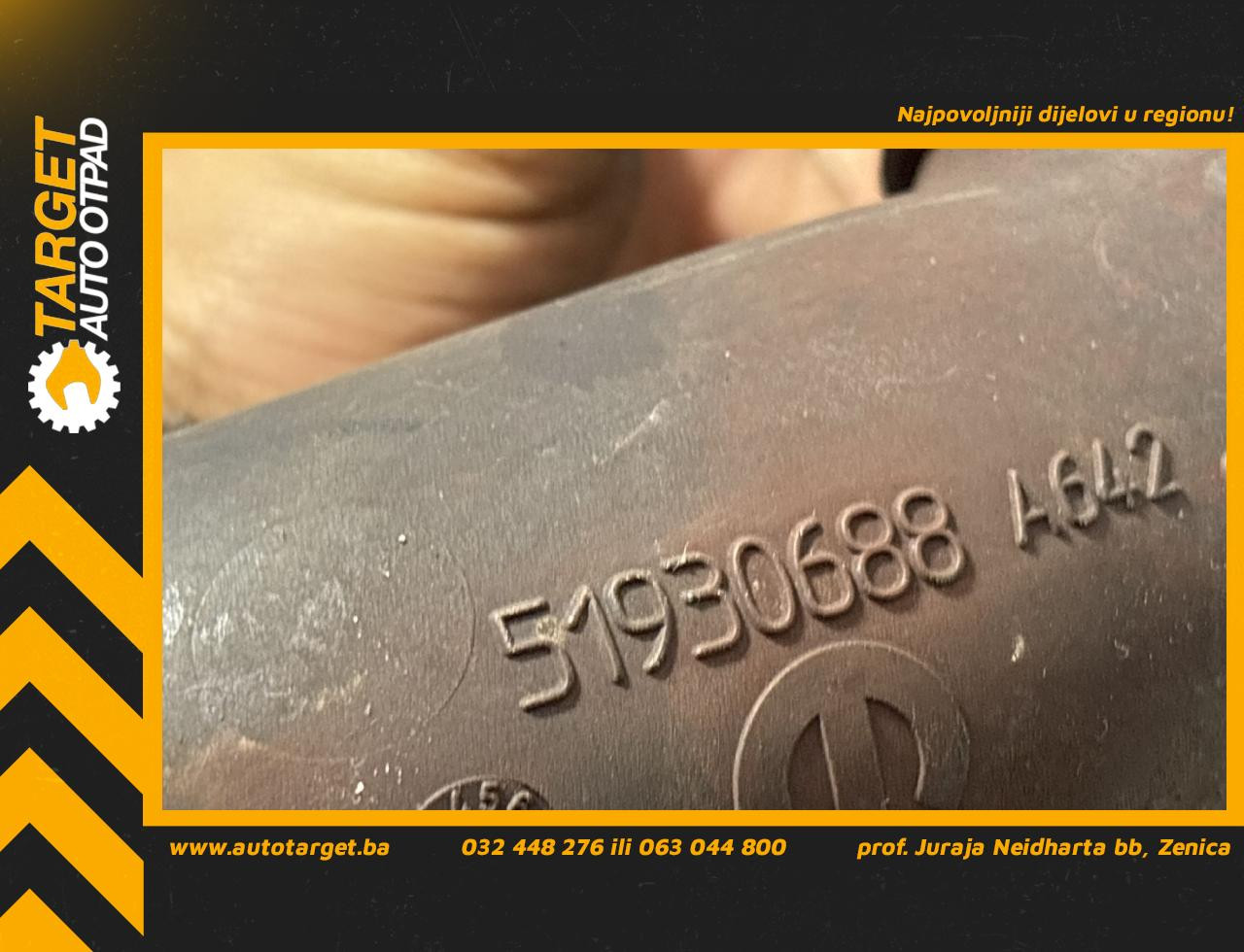 DIJELOVI CRIJEVO FIAT 500L > 12-17 1.6 51930688