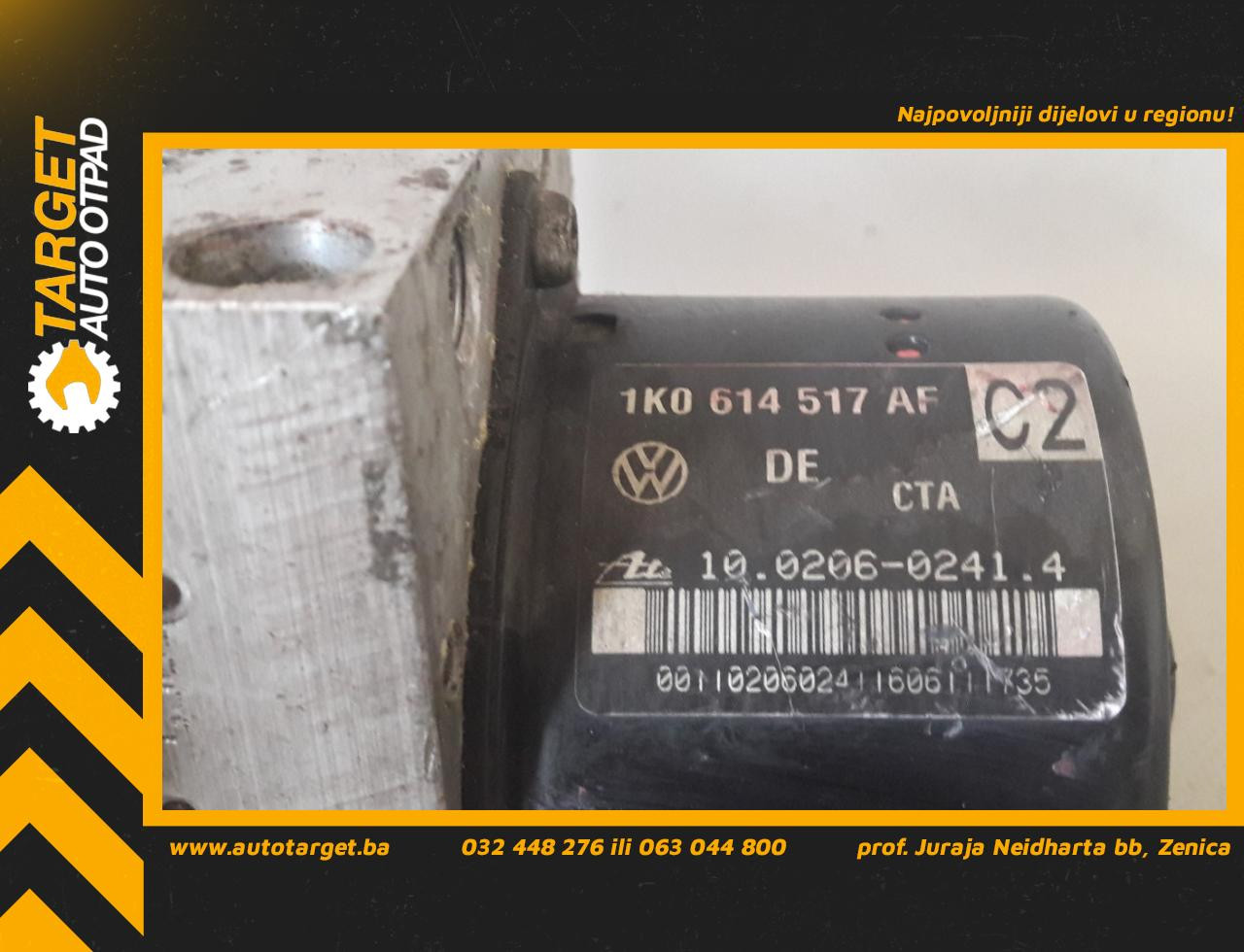 ABS ELEKTRONIKA VW GOLF 5 > 03-08 1K0907379AC 1K0614517AF