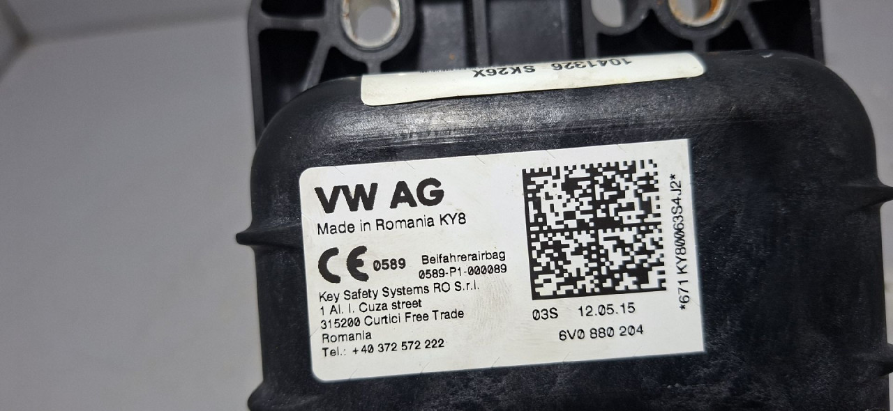 DIJELOVI AIRBAG SUVOZACA SKODA FABIA > 14- 1.2 6V0880204