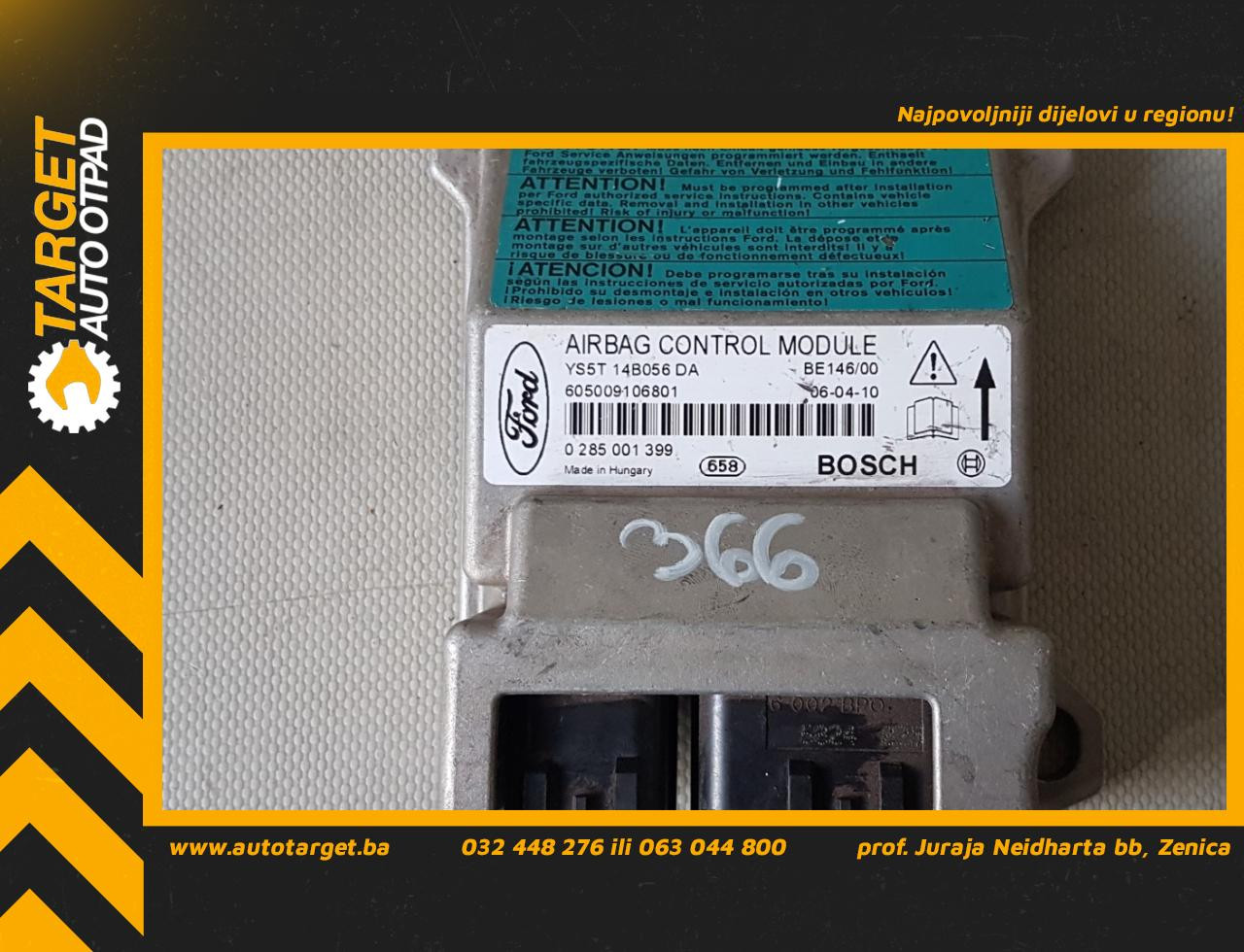 DIJELOVI ELEKTRONIKA AIRBAGA FORD MONDEO > 00-03 4S7T14B056